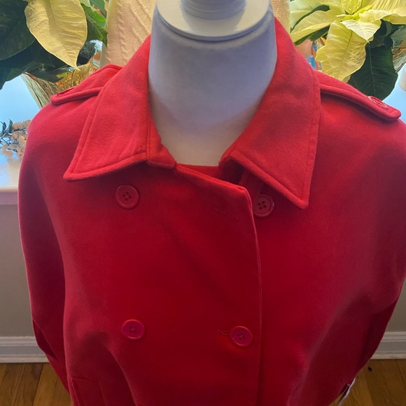 Red wool poncho coat ❤️😍🥰❤️😍🥰❤️😍🥰 - Picture 2 of 13